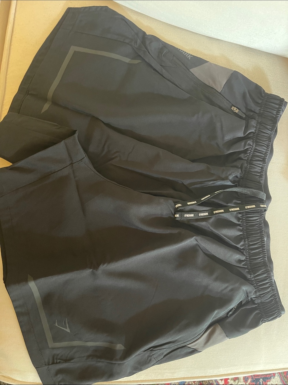 Gymshark Black Performance Training Shorts with Reflective Trim